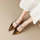 Zapatos de Tacón Bajo Elegantes Crysel