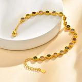 Pulsera Brillante con Charm de Arcoíris