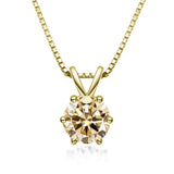 Elegante Collar con Moissanita en Diseño Solitario