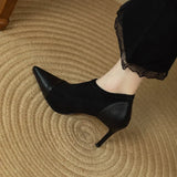 Tacones de Cuero Genuino Veronica