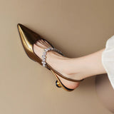 Zapatos de Tacón Bajo Elegantes Crysel