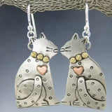 Encantadores Pendientes de Gato