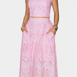 Danitza Conjunto Romántico de Encaje Floral Calado