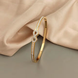 Bracciale Rigido Infinity con Cristalli Unici