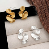 Pendientes Florales en Plata y Oro de 18K