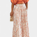 Olivia Conjunto Boho de Cuello en V y Pierna Ancha