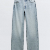 Roxy Jeans Vintage Desgastados de Cintura Alta