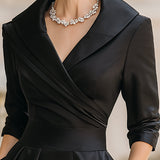 Dharmay | Elegante vestido midi de manga larga