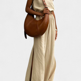 Portia Conjunto de Algodón y Lino con Abertura Lateral