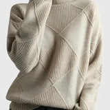 Jasmine Jersey de Cuello Alto de Cachemira