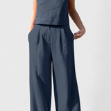 Yvanne Conjunto Vintage Sin Mangas de Verano