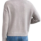 Céline | Chic Suéter de Punto con Elegante Cuello de Encaje