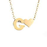 Collar Clásico con Colgante de Corazón