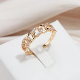 Anillo de Oro 'Estilo Maglia Chic'