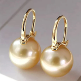 Pendientes de perlas elegantes en oro