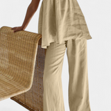 Lía Conjunto de Verano con Top Suelto y Pantalón Fluido