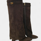 Raya Botas hasta la Rodilla con Tacón Bloque