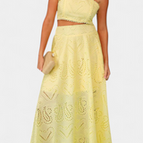 Danitza Conjunto Romántico de Encaje Floral Calado