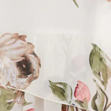 Tameka Vestido de Gasa Fluida con Pétalos y Mangas Transparentes