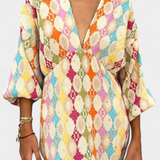 Shanice Vestido Maxi con Estampado Geométrico