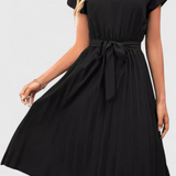 Luxie Vestido Midi Elegante de Tejido Ligero y Corte Fluido