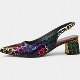 Karthleen Tacones Gruesos con Estampado Geométrico