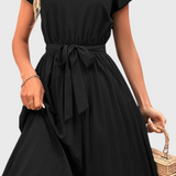 Luxie Vestido Midi Elegante de Tejido Ligero y Corte Fluido