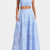 Danitza Conjunto Romántico de Encaje Floral Calado