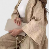 Caspian Conjunto Relajado de Dos Piezas con Kimono Largo