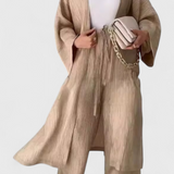 Caspian Conjunto Relajado de Dos Piezas con Kimono Largo