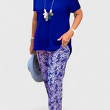 Candelaria Conjunto Elegante de Dos Piezas con Corte Estructurado