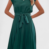 Luxie Vestido Midi Elegante de Tejido Ligero y Corte Fluido