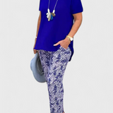 Candelaria Conjunto Elegante de Dos Piezas con Corte Estructurado