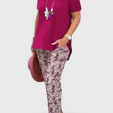 Candelaria Conjunto Elegante de Dos Piezas con Corte Estructurado