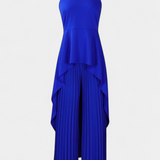 Chrysoula Conjunto Asimétrico con Pantalón Plisado