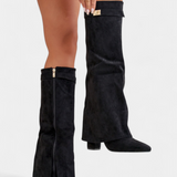 Raya Botas hasta la Rodilla con Tacón Bloque