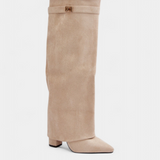 Raya Botas hasta la Rodilla con Tacón Bloque