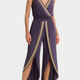 Donatila Mono Único con Detalles Dorados y Pierna Abierta